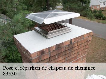 Pose et répartion de chapeau de cheminée 83530